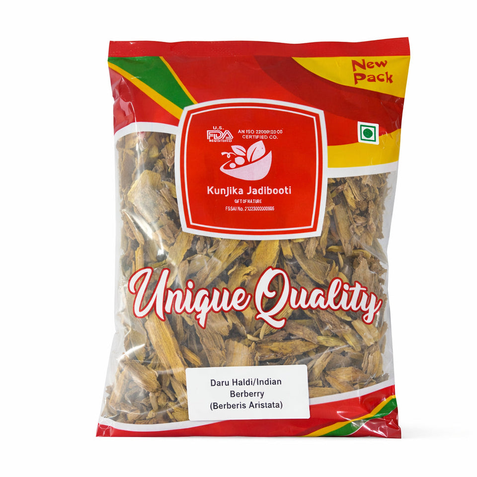 Kunjika Jadibooti Daru Haldi Dried Maramanjal Bark | Daruharidra | Berberis Aristata | Indian Berberry Bark - Whole (100 GM)