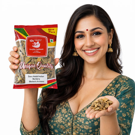 Kunjika Jadibooti Daru Haldi Dried Maramanjal Bark | Daruharidra | Berberis Aristata | Indian Berberry Bark - Whole (100 GM)