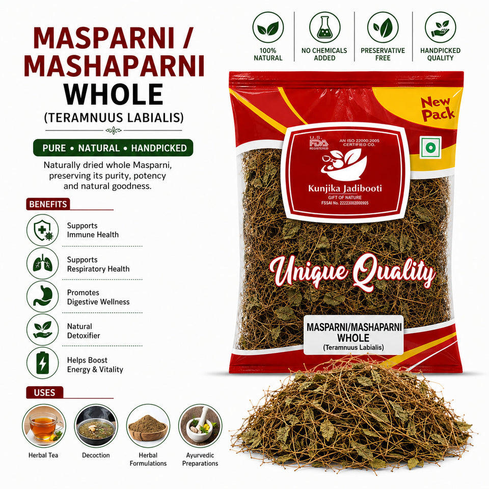 Kunjika Jadibooti  Masparni Leaves - Mashaparni leaves - Teramnus Labialis - 100 gm