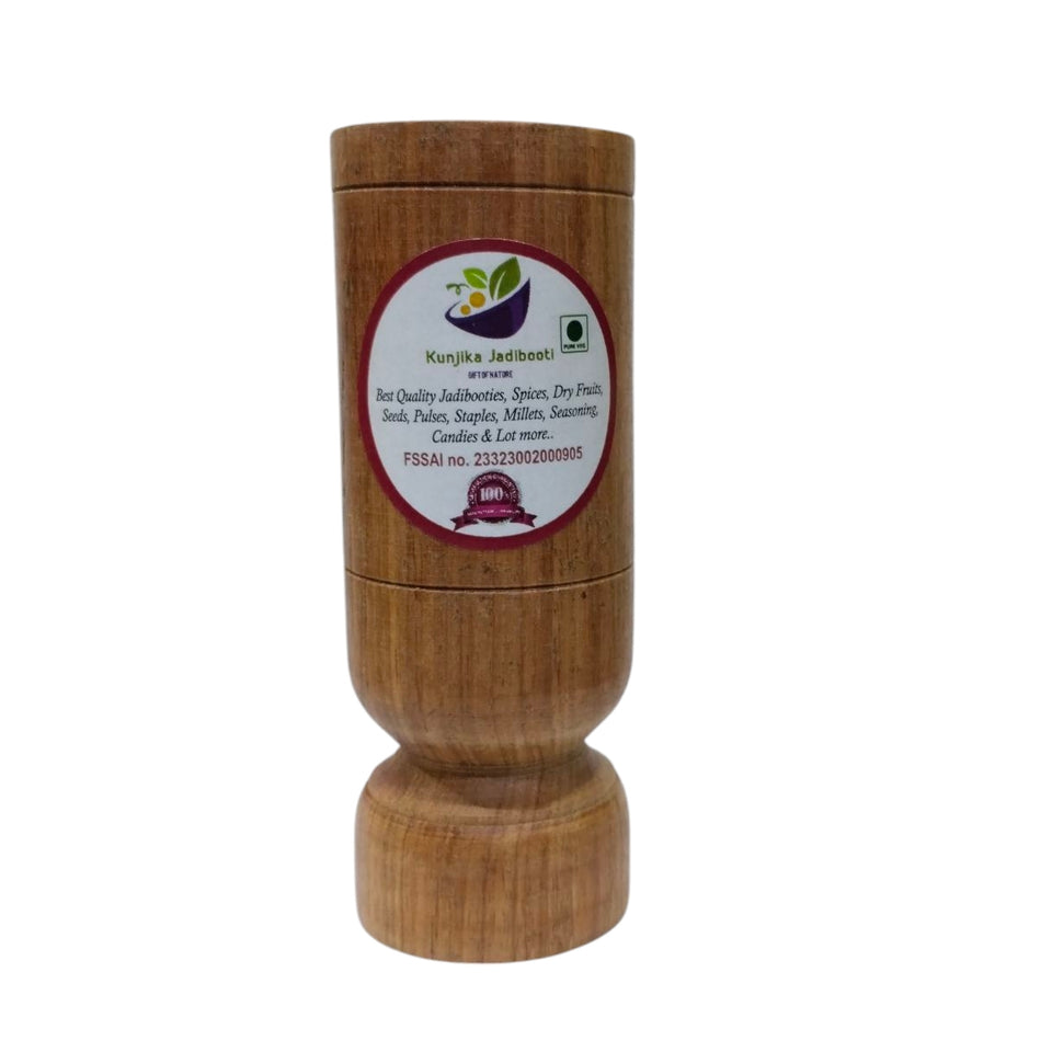 Kunjika Jadibooti Vijaysar Wood Glass 90 ml | Ayurvedic Pterocarpus Marsupium Herbal Tumbler | Vijaysar Ki Lakdi Ka Bija Glass for Sugar Care