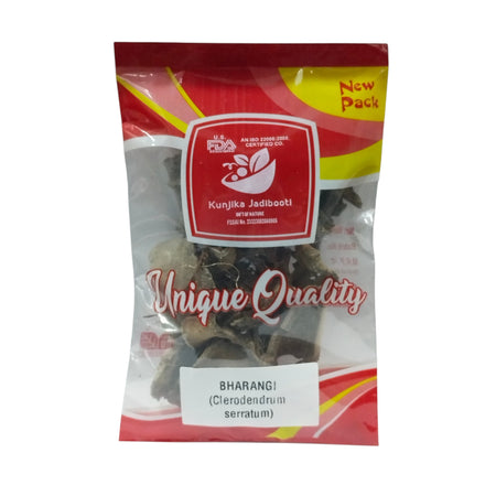 Kunjika Jadibooti Bharangi, Bharang Mool, Serrate glory bower-(Bharang)-Baranghi-Bhadangi Clerodendron Serratum, 100 Grams