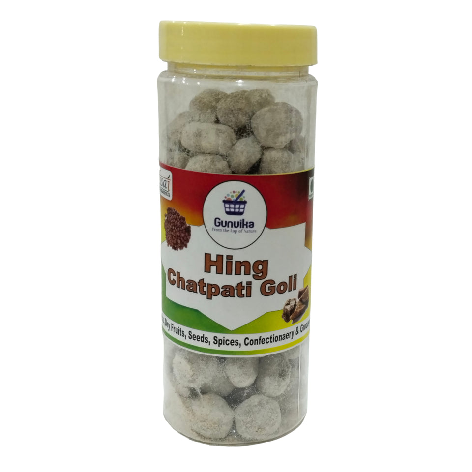 Gunvika Hing Peda Mukhwas - Asafoetida Soft Ball Tablet Mouth Freshener, Digestive, After-Meal Snack - 200 gm