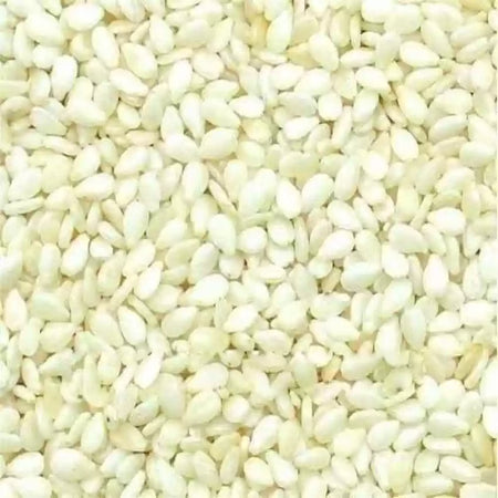 Gunvika Whole Raw White Sesame Seeds Natural White Til | Safed Til Seeds for Eating | Raw Seeds | Indian Spices & Masala