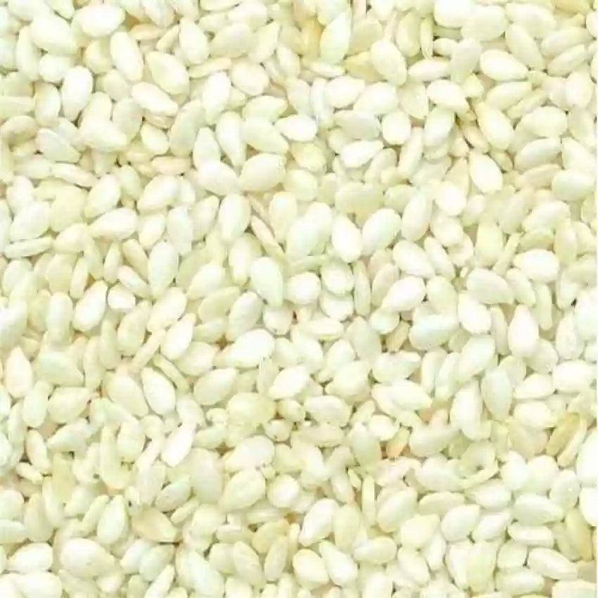 Gunvika Whole Raw White Sesame Seeds Natural White Til | Safed Til Seeds for Eating | Raw Seeds | Indian Spices & Masala