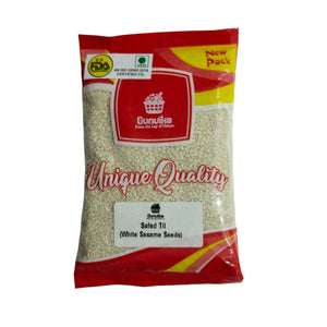 Gunvika Whole Raw White Sesame Seeds Natural White Til | Safed Til Seeds for Eating | Raw Seeds | Indian Spices & Masala