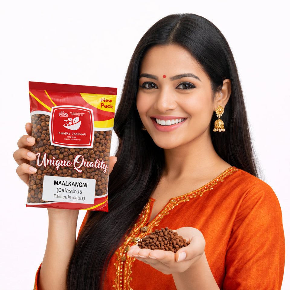 Kunjika Jadibooti Malkangni Seeds (Celastrus Paniculatus) – Premium Ayurvedic Herb | Jyotishmati Seeds Whole | Natural Herbal Seeds for Traditional Ayurvedic Preparations | 100% Pure & Natural