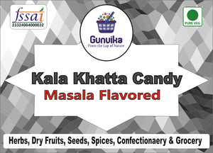 Gunvika Kala Khatta Masala Chatpati Candy | Flavored Sugar Candy | Masala Candy Pack for Kids | Kala Khatta Flavour - 200 gm