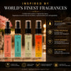 HUNKE EDP Inspired Perfume Set for Men & Women | Set of 4 Premium Long Lasting Fragrances | 8 ml Each | Travel Size Mini Perfume Gift Set | Eau de Parfum Collection - Touch me, Kallimat, Afgan, Just Be