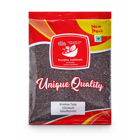 Kunjika Jadibooti Shyama Tulsi, Holy Tulsi, Krishna Tulsi, Tulsi, Holy Basil, Ocimum tenuiflorum Seeds (100 GM)