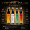 HUNKE EDP Inspired Perfume Set for Men & Women | Set of 4 Premium Long Lasting Fragrances | 8 ml Each | Travel Size Mini Perfume Gift Set | Eau de Parfum Collection - Sweet Honey, Extreme, Aventus, Bloom