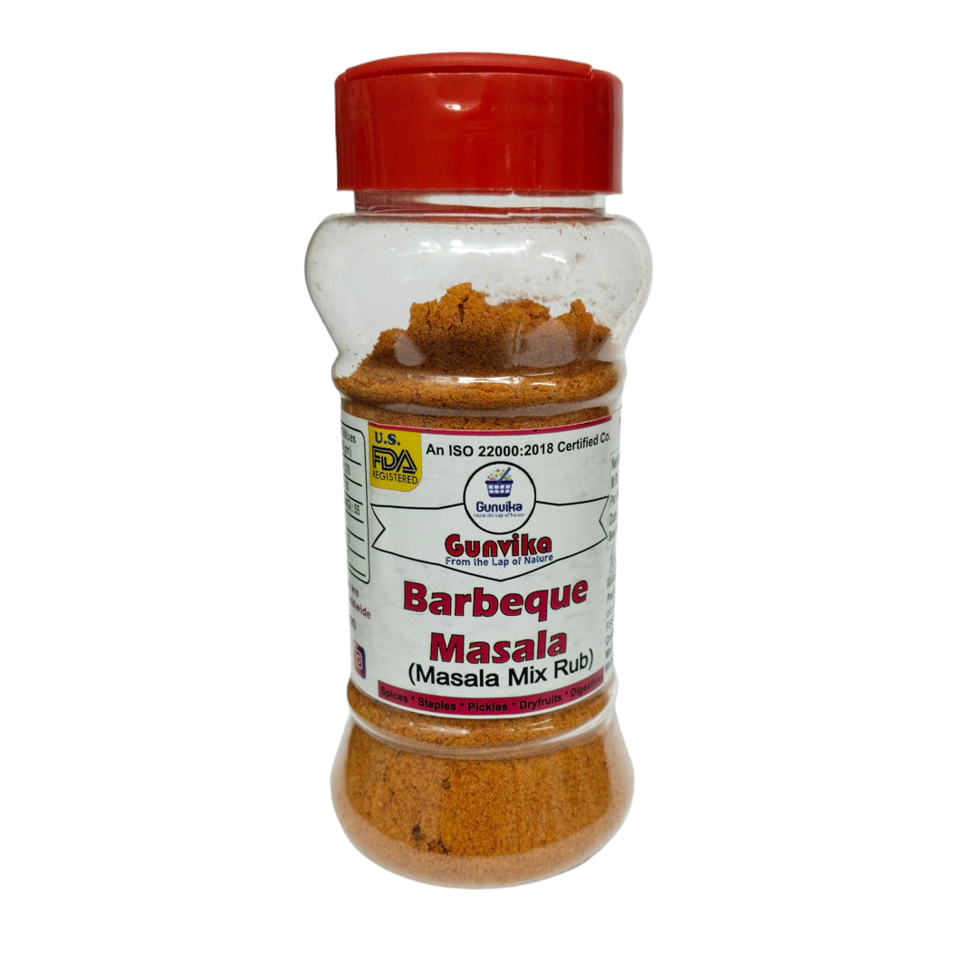 Gunvika BBQ Masala Barbeque Marinade Authentic Aroma Easy to Cook Ready Mix Powder | Vegan | Aromatic - 100 gm