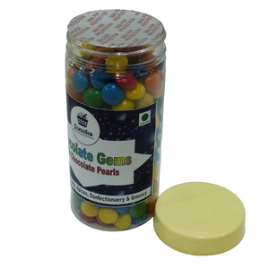 Gunvika Chocolate Gems Munchies | Choco Buttons in Bright Colour | Chocolate Snacks For Cake Decoration Kids Toffee - 200 gm