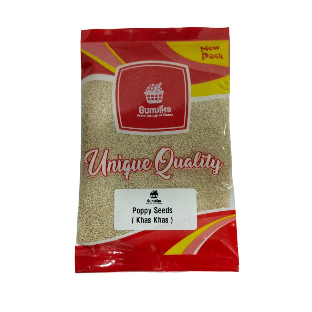 Gunvika Premium Poppy Seeds | Indian Posto Dana | Khus Khus Posto | Whole Khus Khus | Posto Dana | Khas Khas | 100% Pure | Indian Spices & Masala