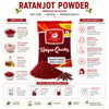 Kunjika Jadibooti Ratanjot Powder- Alkanna Tinctoria -Alkanet Root Powder - Pure & Natural 100 gm