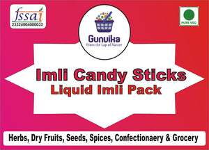 Gunvika Imli Candy Sticks - Natural Tamarind Sweets Chulbuli Imli Pulp - 200 gm