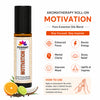 Pujahaat Motivation Aromatherapy Roll-on | Blend of Essential Oils | Promotes Feelings of Confidence, Courage and Belief, Counteracts Negative Emotions | 10ml/0.33 fl oz - Motivation Roll-on