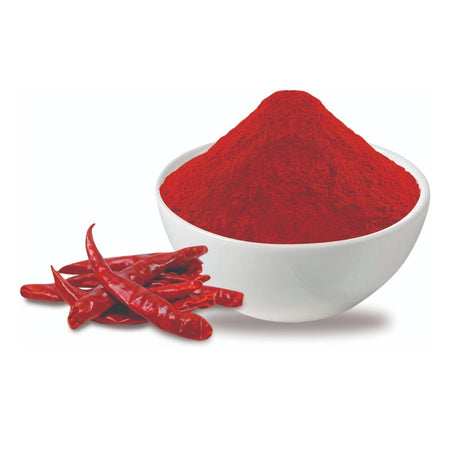 Gunvika Red Chilli Powder | Lal Mirch Grinded with Natural Oils | Zero added Colours, Fillers, Additives | Vibrant Red Colour | Vegan | Aromatic - 100 gm