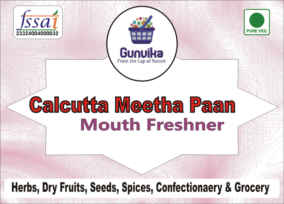 Gunvika Sweet Calcutta Meetha Paan | Sweet Paan | Digestive Mukhwas |Mouth Freshener | After Meal Snacks - 200 gm