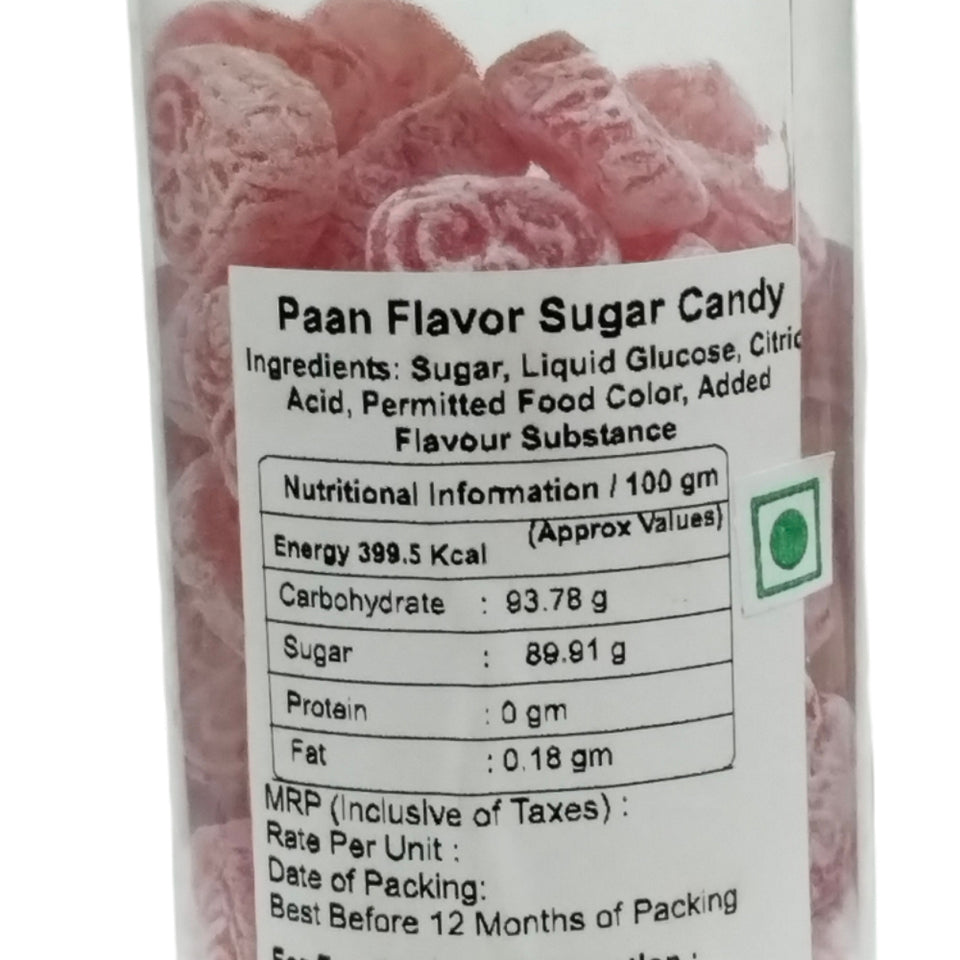 Gunvika Paan Candy | Paan Flavoured Sugar Candy | sweet candy pack for kids | Sweet & Tangy Candy - 200 gm