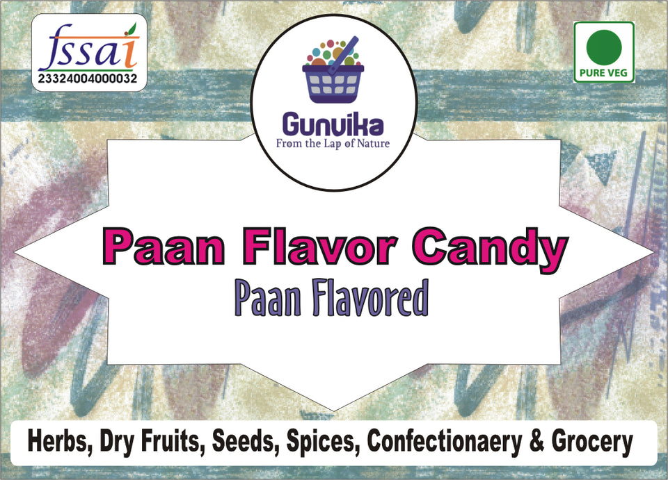 Gunvika Paan Candy | Paan Flavoured Sugar Candy | sweet candy pack for kids | Sweet & Tangy Candy - 200 gm