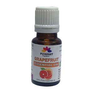 Pujahaat Grapefruit (Citrus paradisi) Essential Oil | 100% Natural Aromatherapy Oil for Skin & Hair | Ideal for Aromatherapy, Soap Making, and DIY Projects - Vegan & Cruelty free - 15 ml
