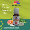 Pujahaat Grapefruit (Citrus paradisi) Essential Oil | 100% Natural Aromatherapy Oil for Skin & Hair | Ideal for Aromatherapy, Soap Making, and DIY Projects - Vegan & Cruelty free - 15 ml