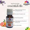 Pujahaat Grapefruit (Citrus paradisi) Essential Oil | 100% Natural Aromatherapy Oil for Skin & Hair | Ideal for Aromatherapy, Soap Making, and DIY Projects - Vegan & Cruelty free - 15 ml
