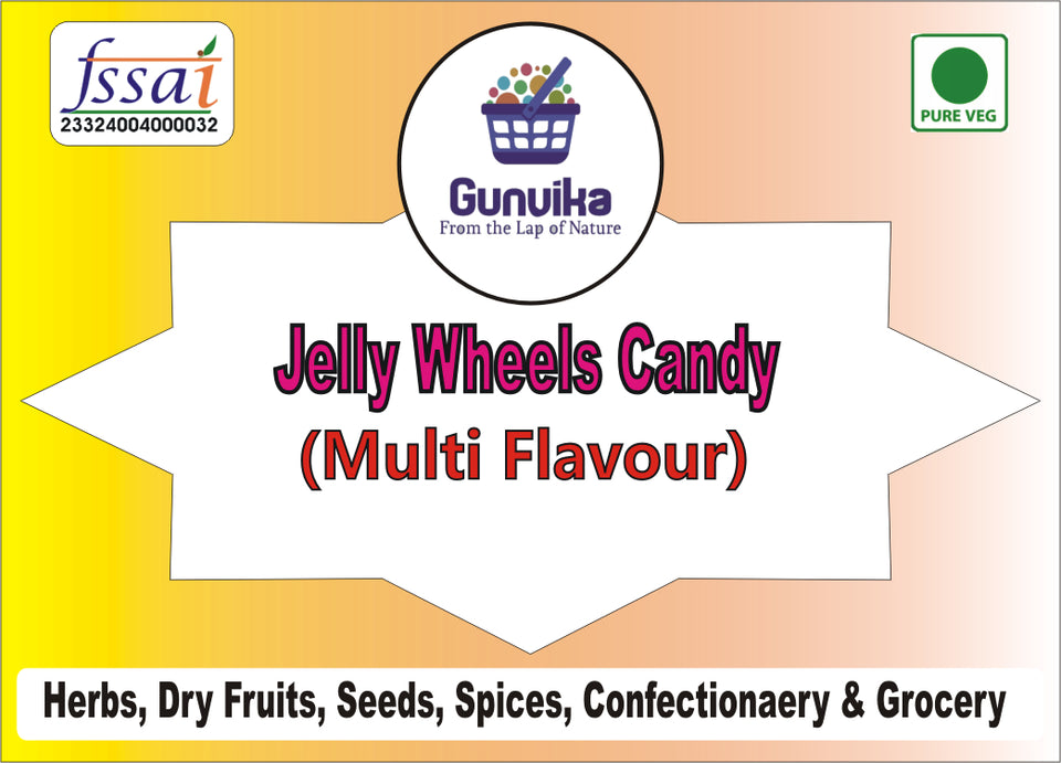 Gunvika Mix Fruit Jelly Spiral Candy Jelly Fruits Pop Soft Candy Jalebi Shape Jelly Beans - 200 gm