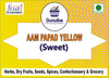 Gunvika Alphanso Combo Aam Papad Yellow Meetha Aam Papad Tasty Fruit Bar - Alphonso Mango Cubes - Real Mango Bar - 200 gm