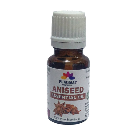 Pujahaat Aniseed Essential Oil (Pimpinella anisum) Pure | Non-Sticky | Plant-Based Skincare & Haircare Solution | Men & Women | All Skin Types | Steam Distilled Therapeutic-Grade - 15 ml