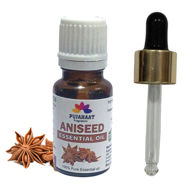 Pujahaat Aniseed Essential Oil (Pimpinella anisum) Pure | Non-Sticky | Plant-Based Skincare & Haircare Solution | Men & Women | All Skin Types | Steam Distilled Therapeutic-Grade - 15 ml