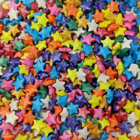 Gunvika Star Shaped Sweet Candy Topping (Sprinkles) for Kids Eating / Mixed Shape Candy / Sprinkles / Cake Decoration