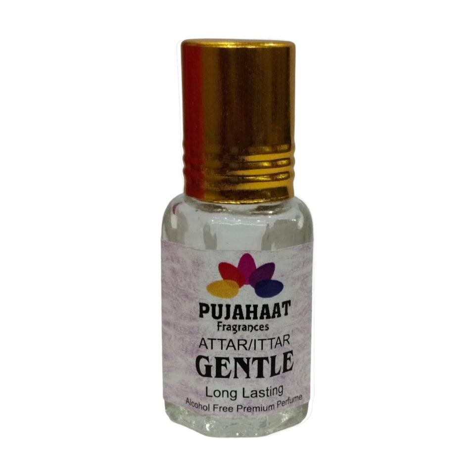 Pujahaat Premium Alcohol Free Attar | Ittar 6ml, Long-Lasting Travel Size Roll-On, Best Inspired Attar Fragrance Oil - Gentle