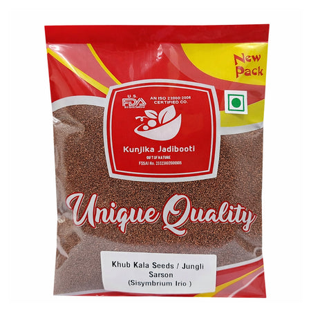 Kunjika Jadibooti Khubkala Seeds / Khoobkala / Sisymbrium Irio / Jangli Sarson/  Hedge Mustard Seeds -100 grams