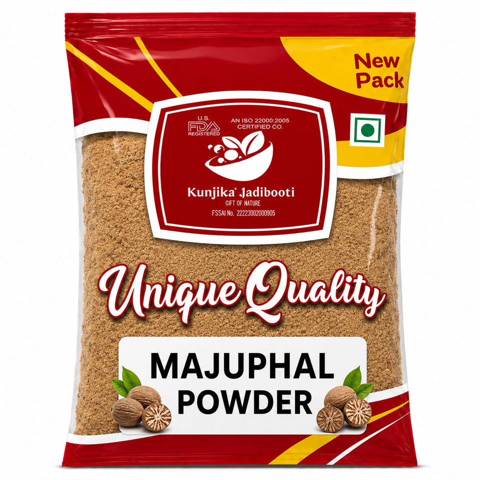Kunjika Jadibooti Majuphal Powder - Masikai - Oak Gall - Quercus Infectoria Powder -100 grams