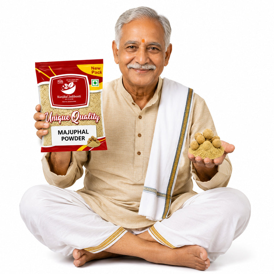 Kunjika Jadibooti Majuphal Powder - Masikai - Oak Gall - Quercus Infectoria Powder -100 grams