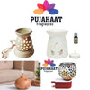 Pujahaat Lavender, Jasmine, Marigold (Genda), Rose Aroma Oil for Aromatherapy oils, Oil for diffusers, Humidifier oils, Oil Burners, Spa and Air Purifier 10ml Each - Set of 4 (4 x 10 ml)