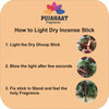 Pujahaat Lemongrass Rare Premium Scented Incense Stick | Dry Dhoop Stick | No Charcoal, Bambooless | Dhoop Batti 4 inches with free Holder - Lemongrass Fragrance