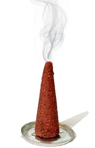 Pujahaat Premium Scented Incense Dhoop Cone | No Charcoal No Bamboo | for Pooja, Rituals & Special Occasions, Aromatherapy Rajnigandha Fragrance