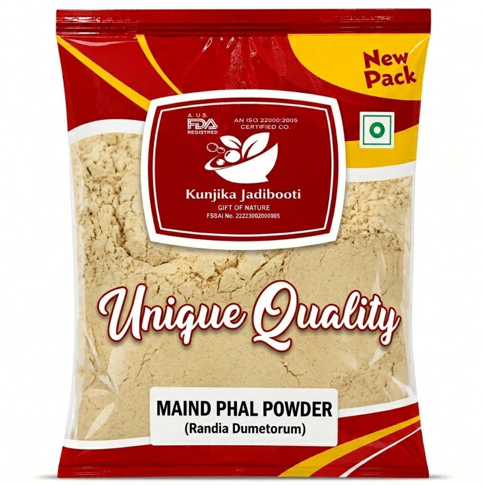 Kunjika Jadibooti Mend Phal Powder - Randia Dumetorum -Emetic Nut-Raw Herbs-Maind Phal-Med Phal-Madan Phal Powder -Jadi Booti - 100 gm