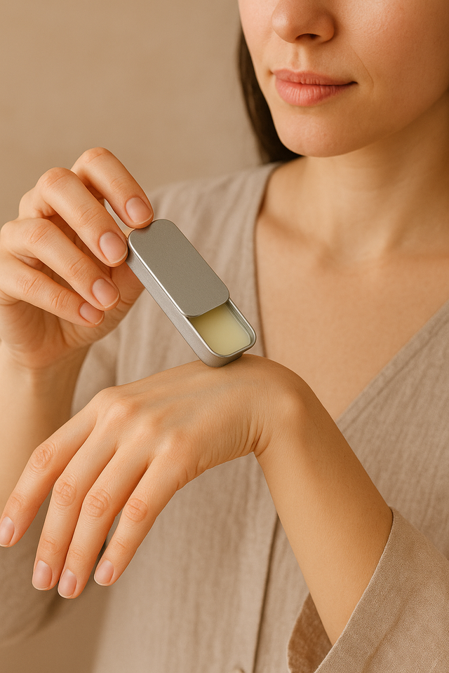 Hunke® Solid Perfume | Alcohol-Free Solid Perfume for Men & Women | Long Lasting Natural Wax Fragrance | Travel Friendly Pocket Perfume | Handmade Luxury - Nomade