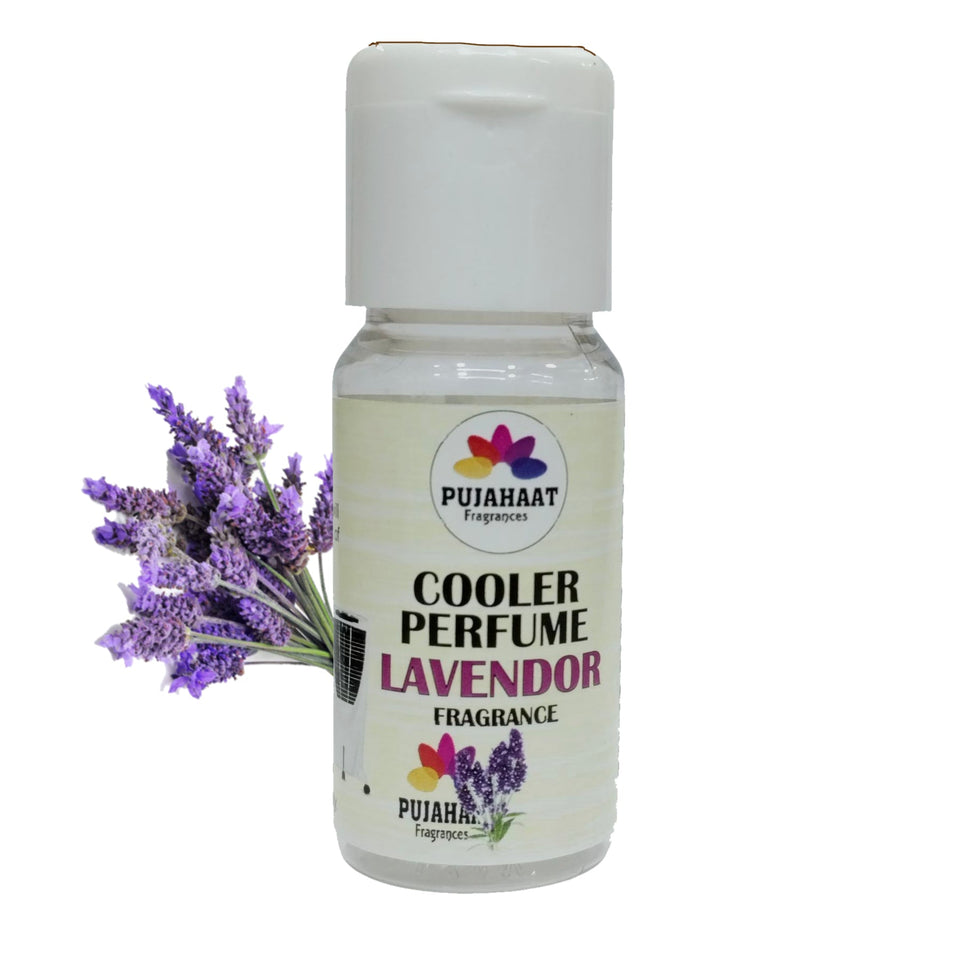 Pujahaat Lavender, Lemon, Rose, Khus, Sandalwood, Jasmine Cooler Perfume/Aroma Diffuser Oil or Fragrance, Long Lasting Cooler Scent/Aroma Diffuser Fragrance Oil - Multipurpose Aroma Oil Perfume for Cooler - 25 ml each (6 X 25 ml)