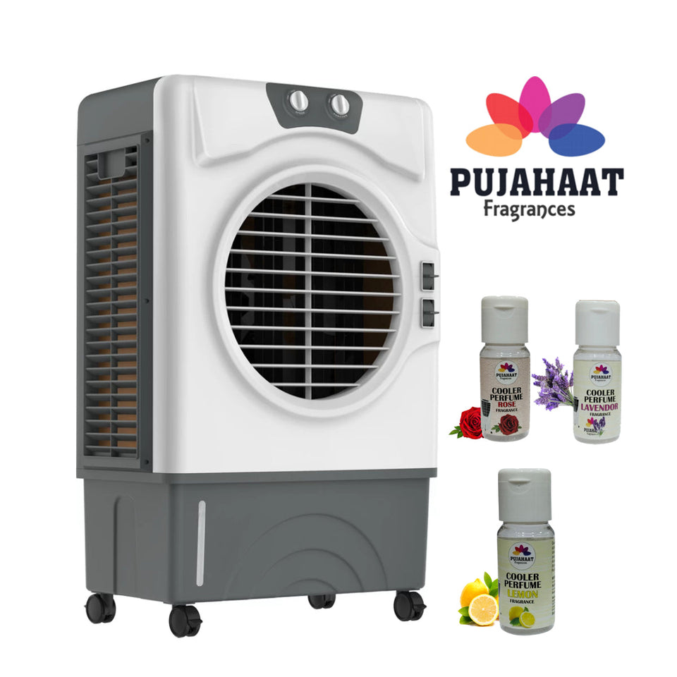 Pujahaat Khus, Mogra, Rose, Sandalwood Cooler Perfume/Aroma Diffuser Oil or Fragrance, Long Lasting Cooler Scent/Aroma Diffuser Fragrance Oil - Multipurpose Aroma Oil Perfume for Cooler - 25 ml each (4 X 25 ml)
