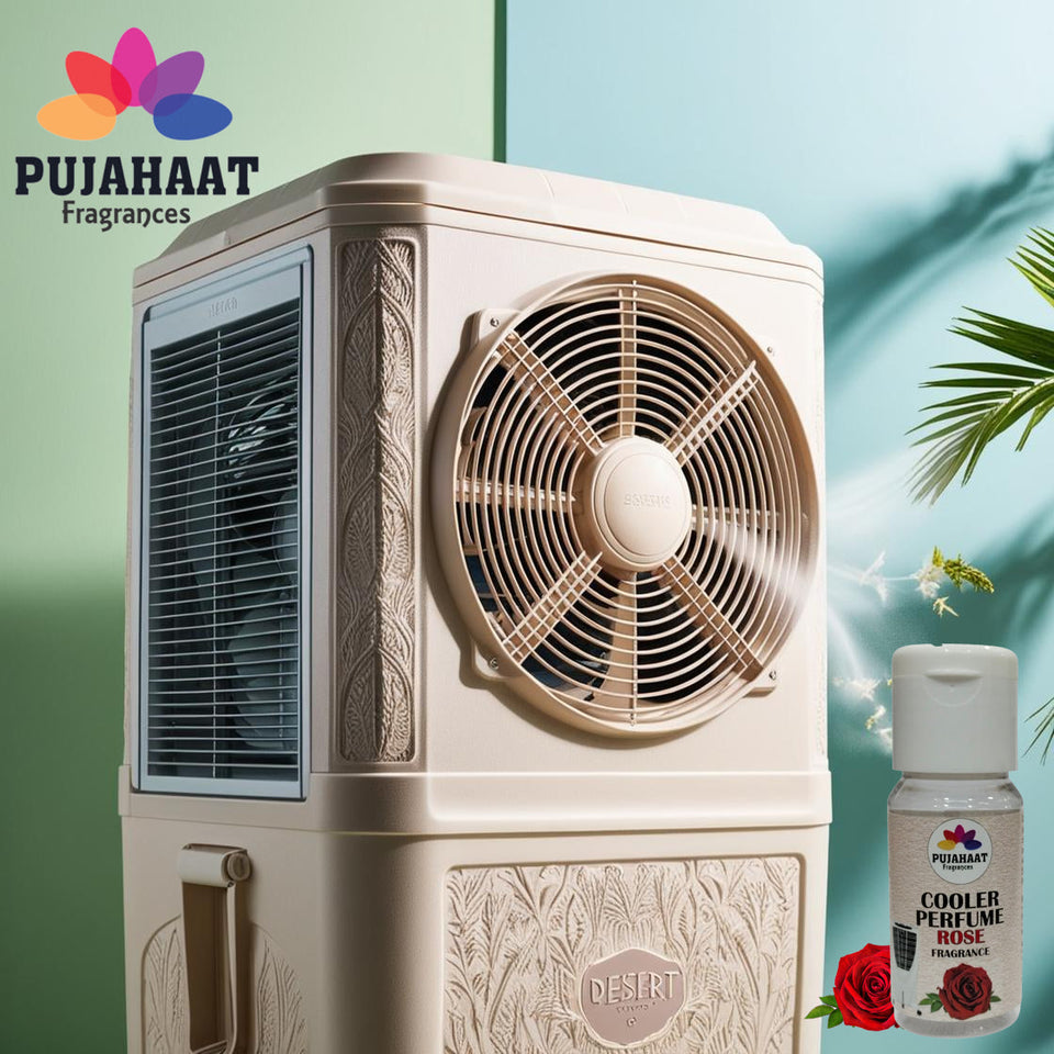Pujahaat Lavender, Lemon, Rose, Khus, Sandalwood, Jasmine Cooler Perfume/Aroma Diffuser Oil or Fragrance, Long Lasting Cooler Scent/Aroma Diffuser Fragrance Oil - Multipurpose Aroma Oil Perfume for Cooler - 25 ml each (6 X 25 ml)