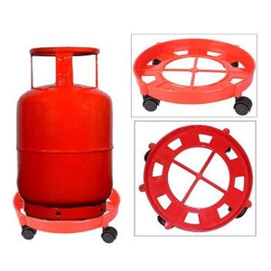 New Useful LPG Cylinder Plastic Moulded Trolley - halfrate.in