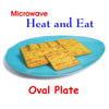 Trust Microwave Heat and Eat Oval plate Big - halfrate.in