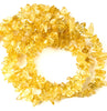 Citrine / Golden Topaz Mala Necklace Natural Crystal Stone Uncut Chip AAA Quality Beads Mala for Reiki Healing & Crystal Healing Stone for Unisex