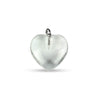 Quartz Crystal Heart Shape Pendant for Reiki Healing and Crystal Healing,Traditional Astrological Pendant for Reiki and Chakra Healing