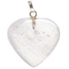 Quartz Crystal Heart Shape Pendant for Reiki Healing and Crystal Healing,Traditional Astrological Pendant for Reiki and Chakra Healing