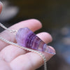 Natural Multi Fluorite Pendulum Faceted Point Gemstone Reiki Healing Pendulums for Dowsing Scrying Reiki Puja & Crystal Healing